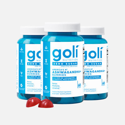 Zero Sugar Ashwagandha Gummies 3-PACK